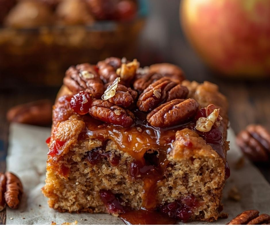 You are currently viewing Apple Cranberry Oatmeal Bake (Plant Based)