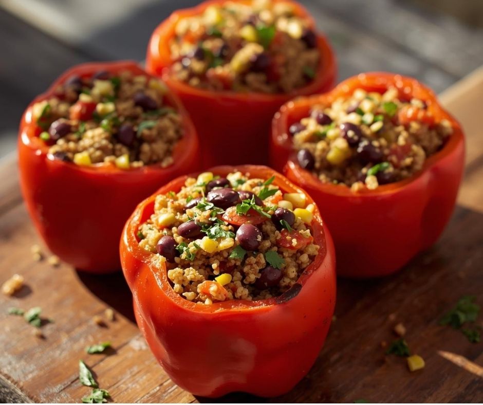 You are currently viewing Mediterranean Quinoa Stuffed Bell Peppers